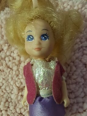 Rare HTF Tyco 1990 Mini Doll Blonde Hair 3” Inches